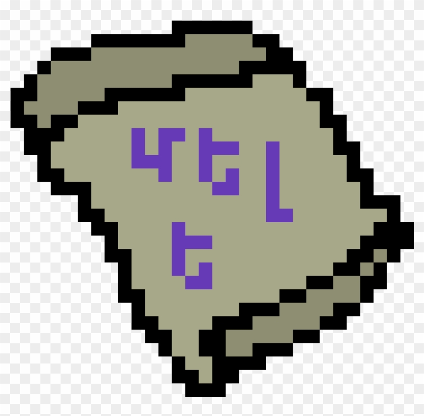 Purple Scroll - Transparent Planet Pixel Art Clipart