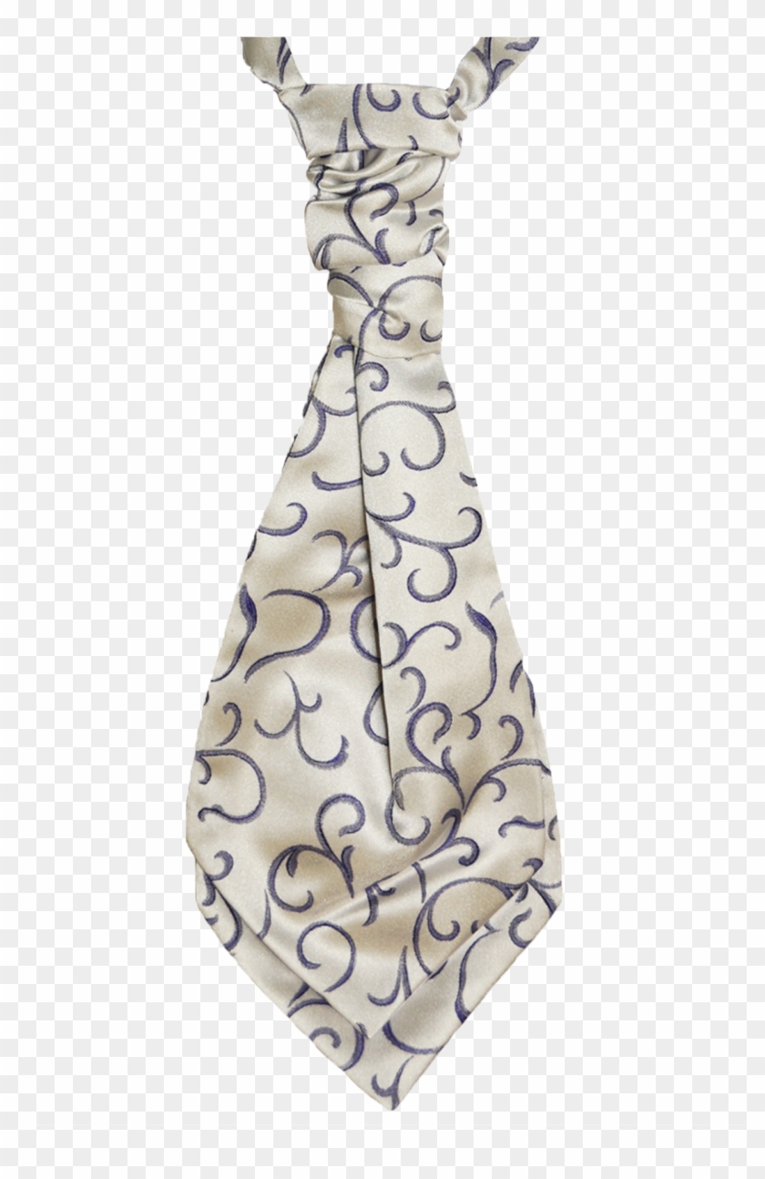 Boys Purple Scroll Cravat And Hankie - Day Dress Clipart