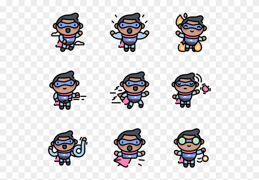 Superhero - Unicorn Icons Clipart