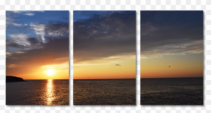 Sunset Split Aluminum Photography - Sunset Clipart #3304365