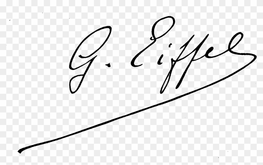 Signature De Gustave Eiffel - La Signature De Gustave Eiffel Clipart