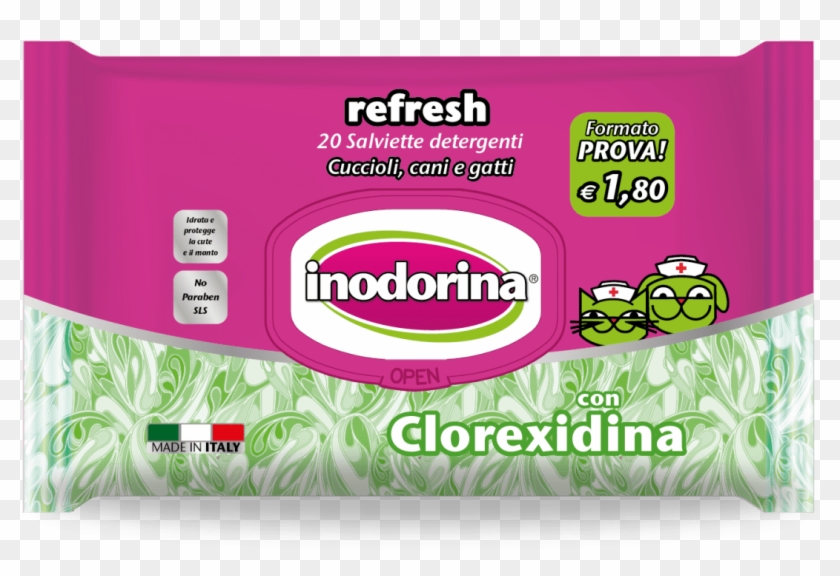 Inodorina Toallitas Refresh Clorhexidina Pocket - Inodorina Salviette Clipart #3304411
