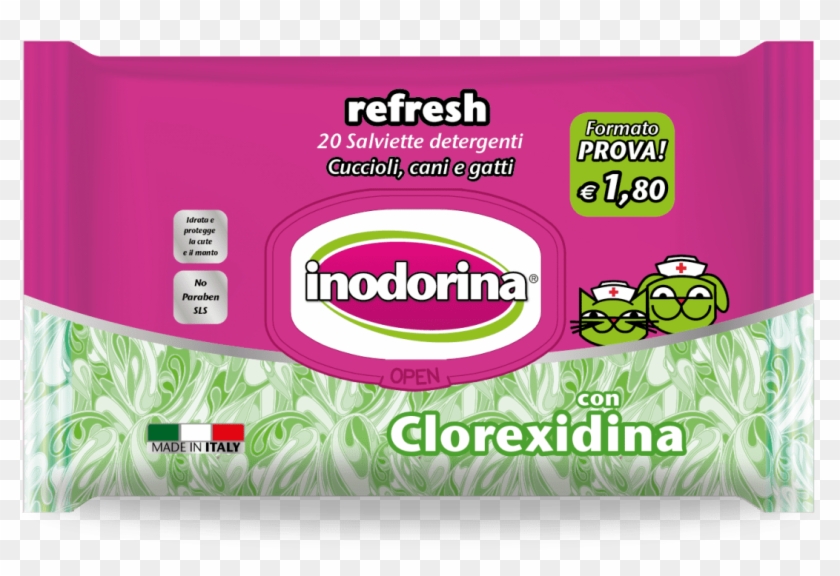 Inodorina Toallitas Refresh Clorhexidina Pocket - Inodorina Salviette Clipart