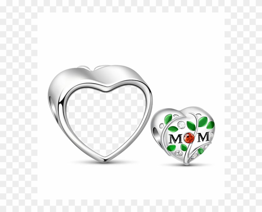 Gnoce "i Love My Mom" 925 Sterling Silver Personalized - Heart Clipart