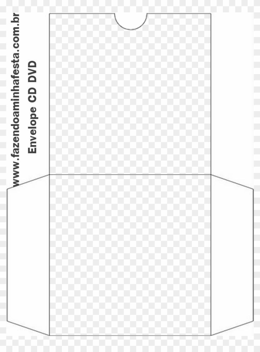 Capa Envelope Para Cd E Dvd - Monochrome Clipart
