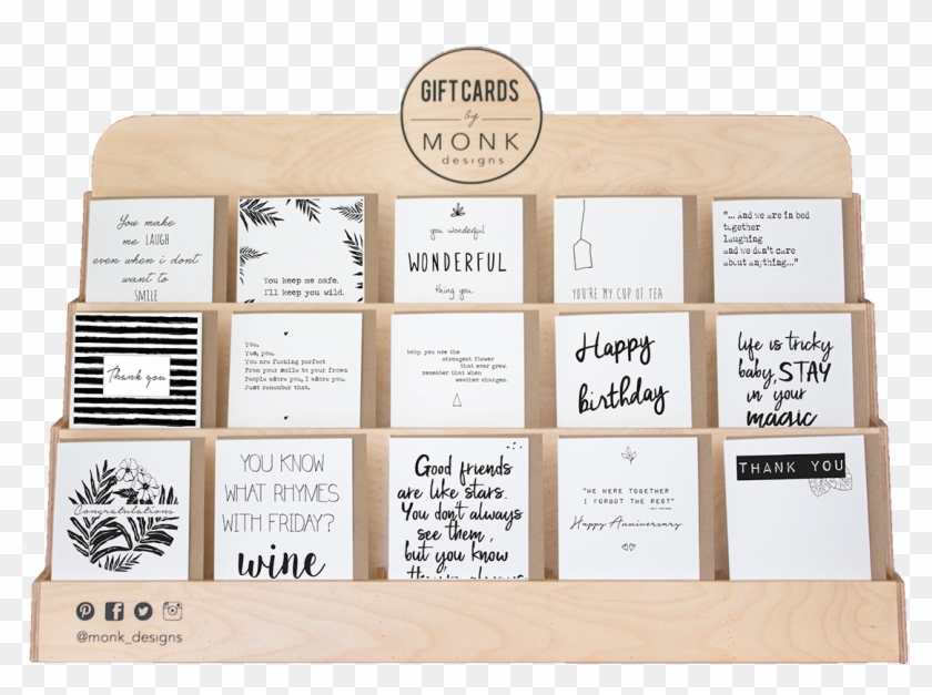 Custom Made Plywood Greeting Card Stand Display From - Wood Clipart