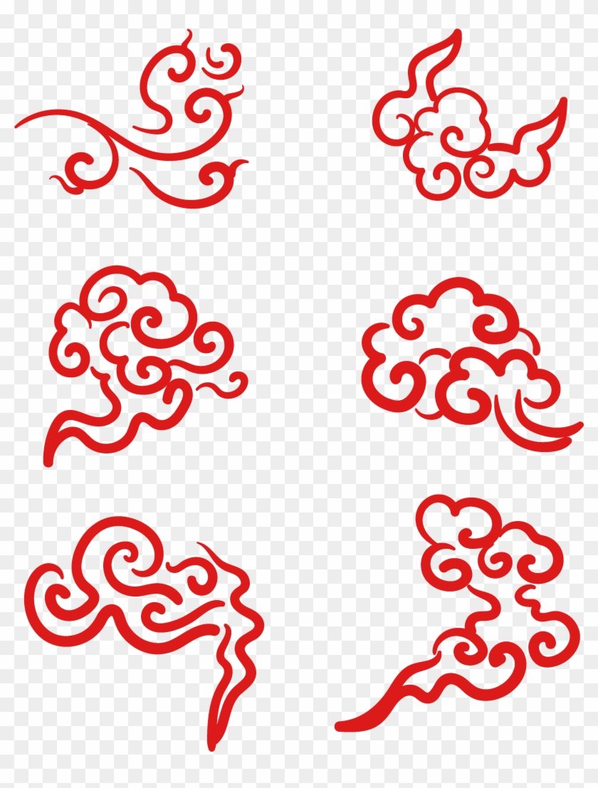 Red Vector Minimalist Chinese Style Png And Image - Illustration Clipart