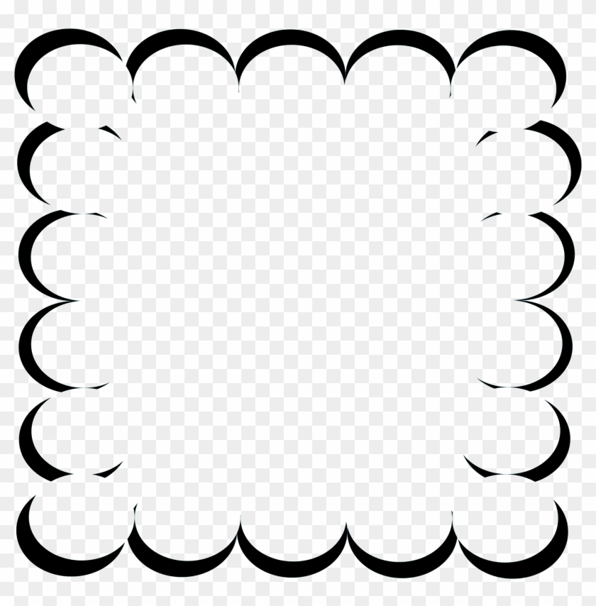 Scalloped Whisp Frame Scrapgraphicsdotcom - Circle Clipart