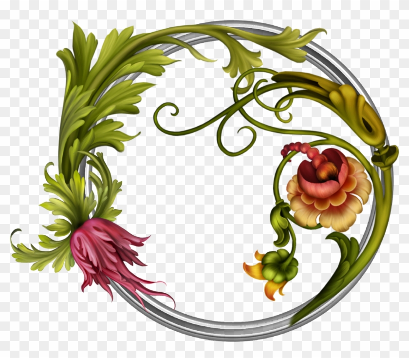 Marcos Para Fotos Con Flores - Portable Network Graphics Clipart #3305053