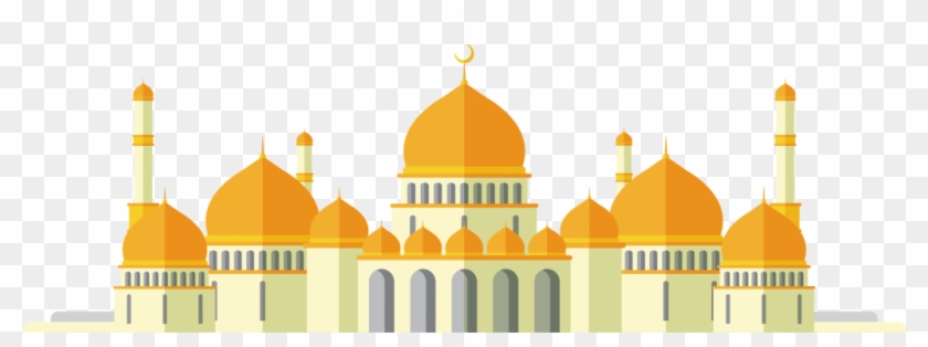 Islamic Decorative Painting Free Png And Vector - Mosque Vector Png Clipart