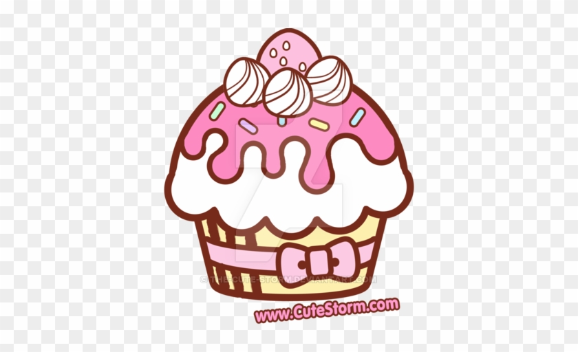 #cupcake #cute #cupcakes #fofinhos #fofinho #doce #doces - Cupcake Hello Kitty Em Png Clipart #3305241