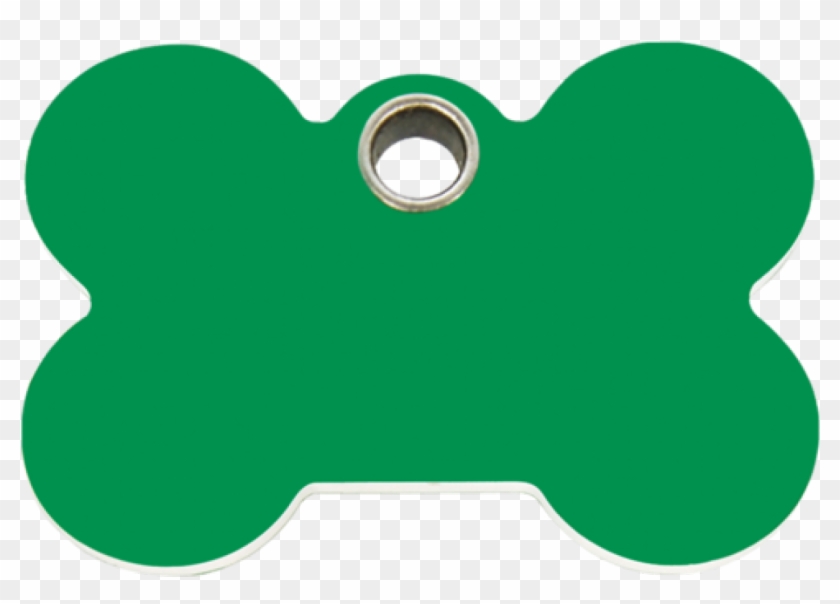 Green Bone Plastic Pet Tag - Sticker Clipart #3305719
