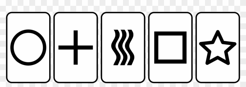 File - Cartas Zener - Svg - Zener Cards Test Clipart