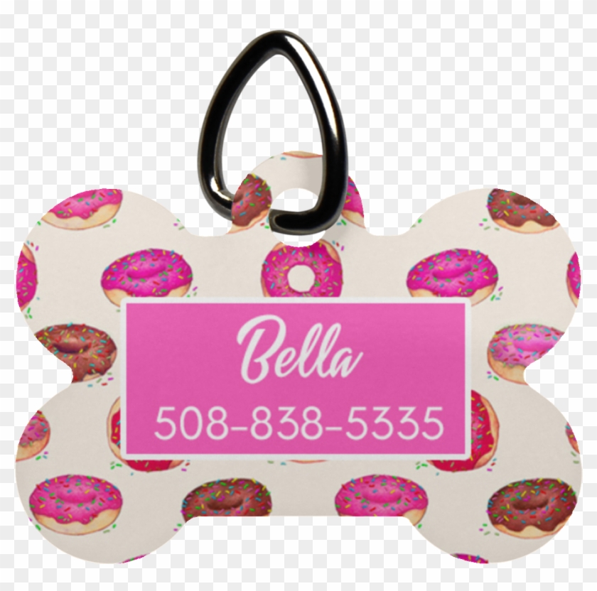 Doughnut Dog Bone Luv Tag - Doughnut Clipart