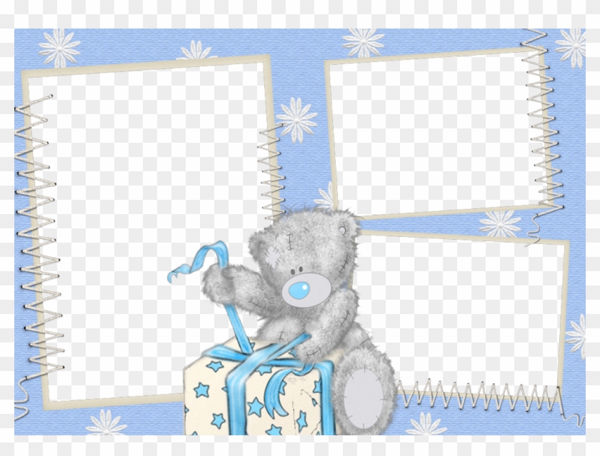 Abriendo Su Regalo Fotos En Png, Marcos, Ositos Tiernos, - Marco De Fotos Para Bebes Clipart