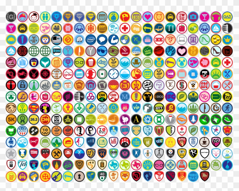 Molleindustria - Foursquare Badges Clipart #3306398