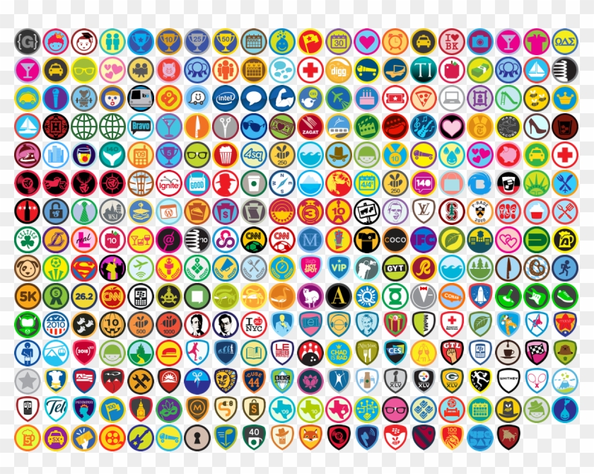 Molleindustria - Foursquare Badges Clipart
