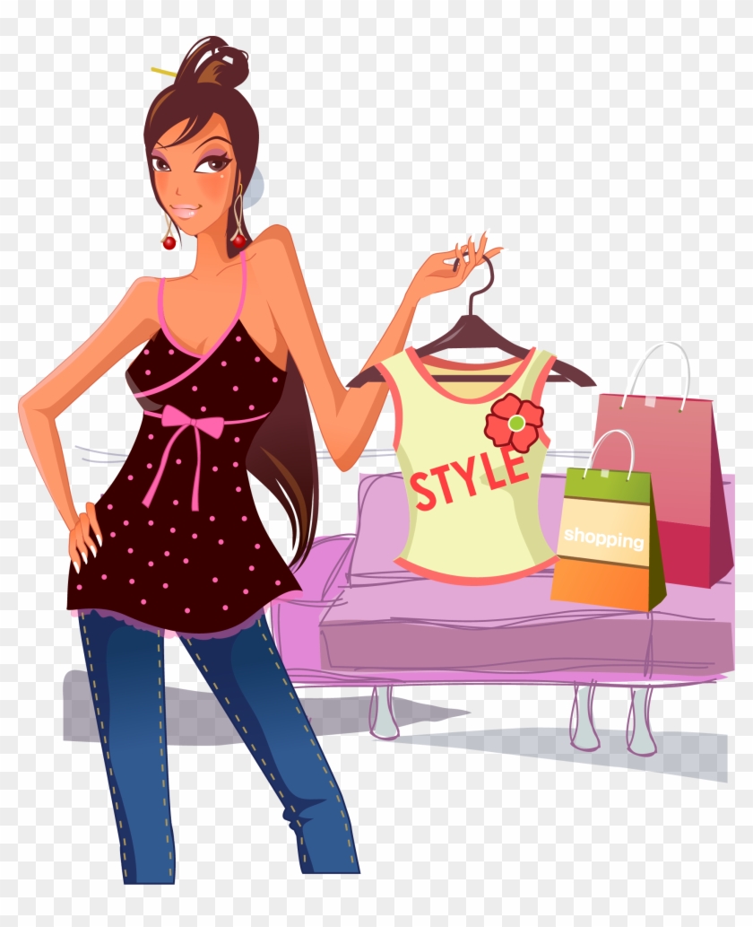 Fashion Clipart Fashion Girl - Fashion Women Vector - Png Download