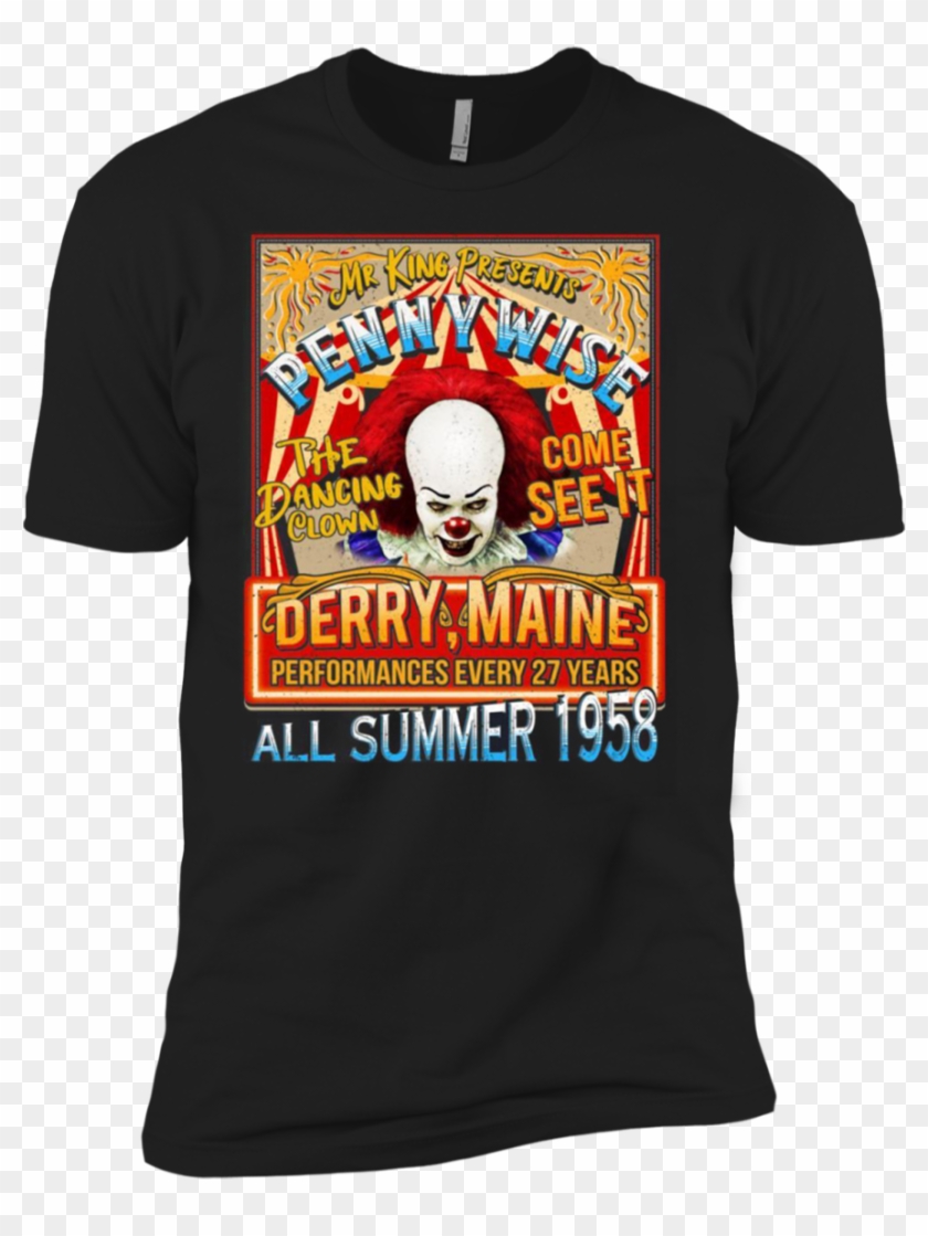 Mr King Presents Pennywise - Active Shirt Clipart