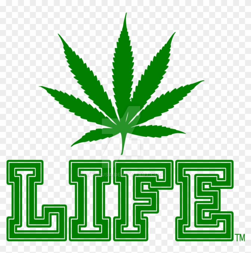I Life By - Weed Life Logo Clipart #3307017