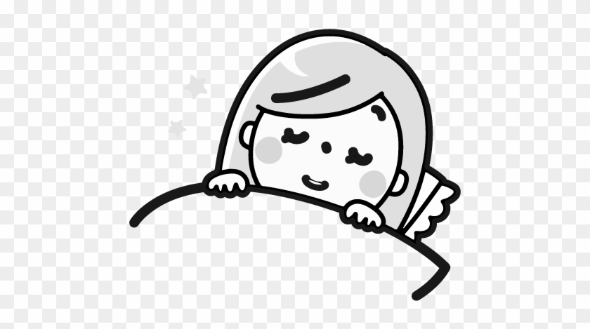 View Larger Image - Sleeping Girl Clipart Black And White - Png Download