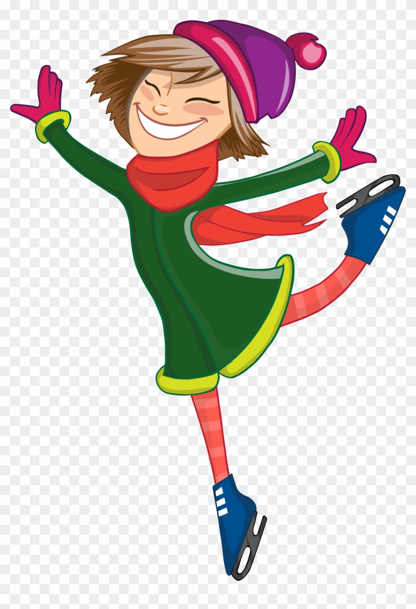 Svg Freeuse Library Big Image Png - Ice Skating Cartoon Free Clipart