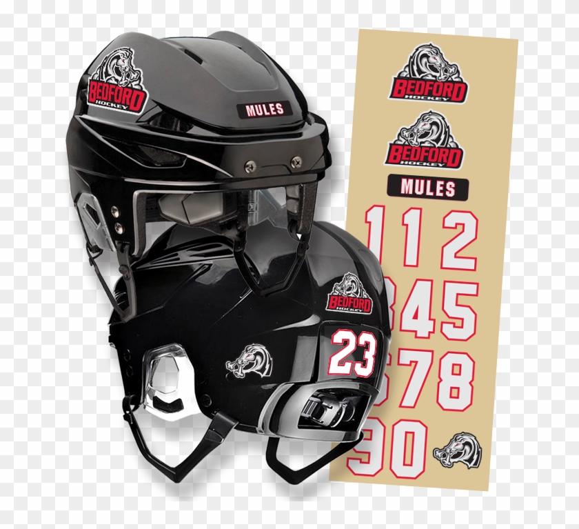 Hockey Helmet Decal Packages - Football Helmet Clipart