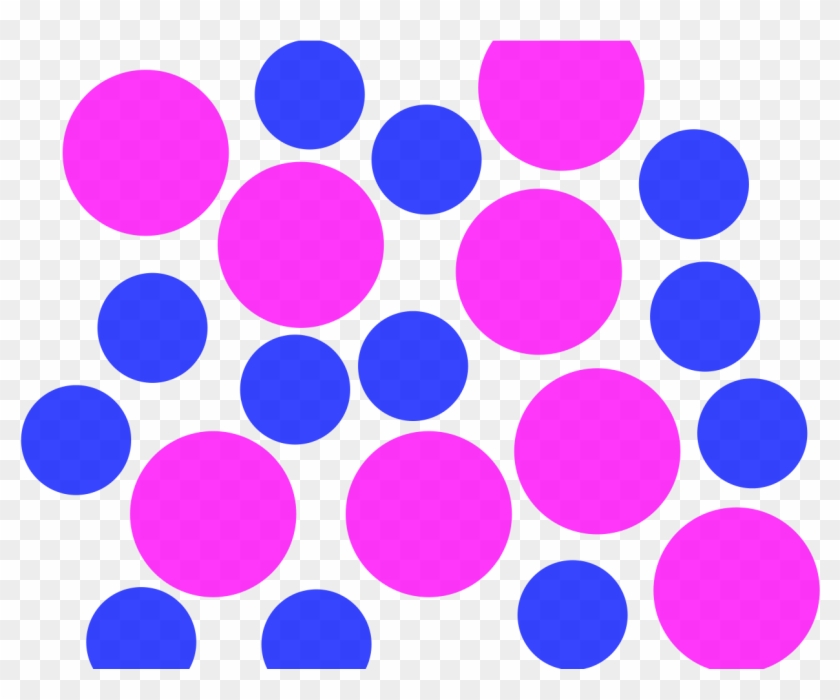 Alcohol Water Particles - Particle Diagram Of A Mixture Clipart