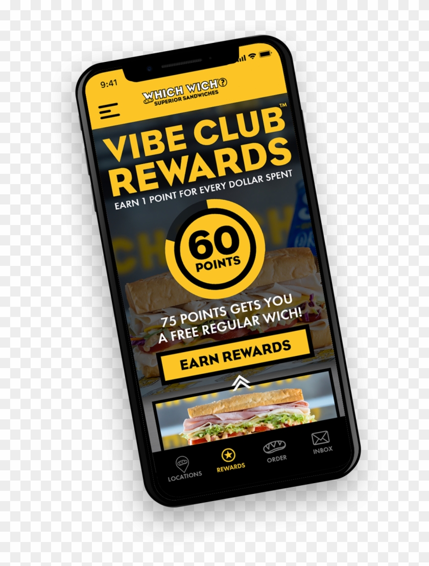 Which Wich Mobile App - Smartphone Clipart