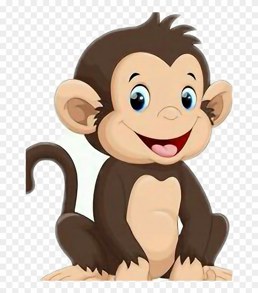 #desenho #macaco #infantil - Cute Monkey Cartoon Png Clipart