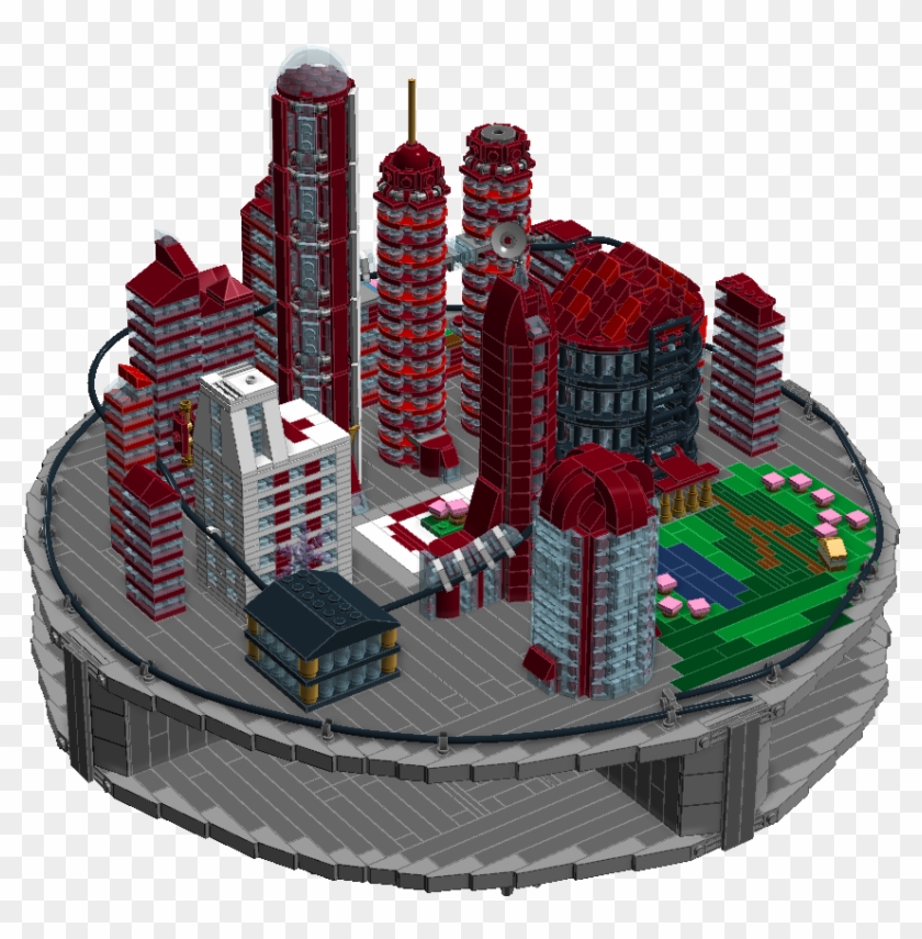 This Lego Floating City Model Reminds Me Of What A - Tower Clipart
