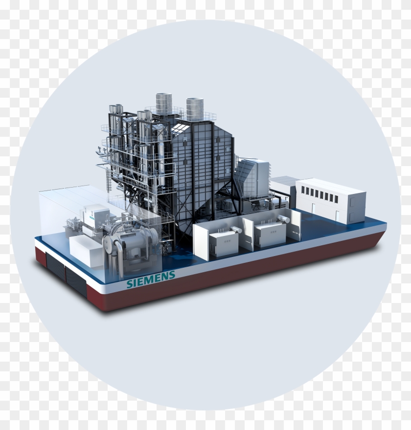 Sgt-800 - Floating Power Plant Siemens Clipart #3308338