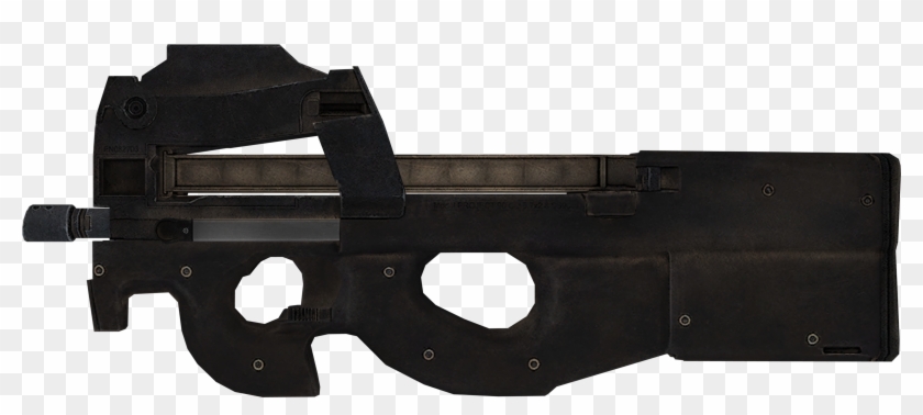 Gun Vector P90 - Airsoft Gun Clipart