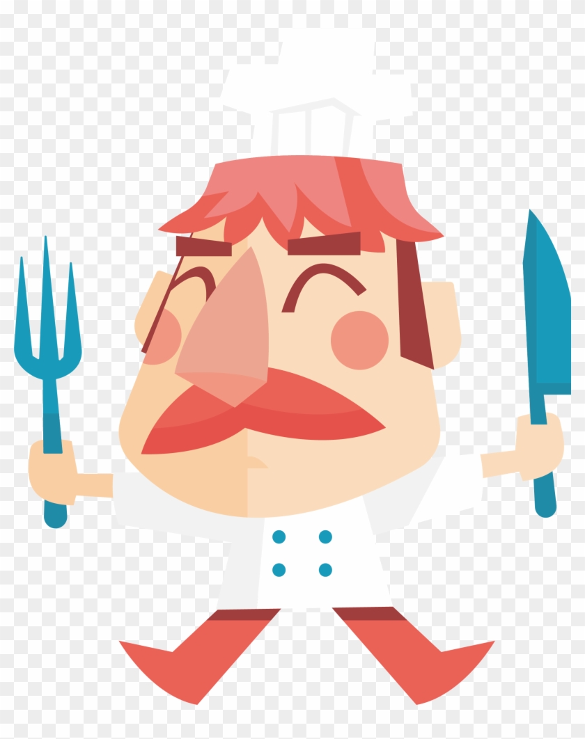 Chef Cook Cartoon Illustration Clipart