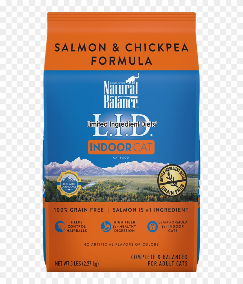 Limited Ingredient Diets® Indoor Salmon & Chickpea - Natural Balance Cat Food Clipart #3309798
