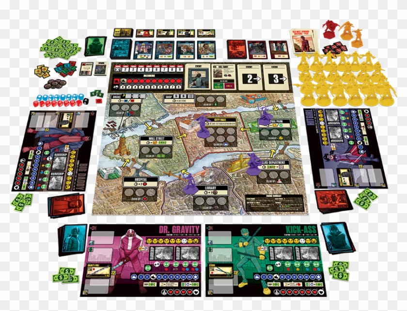 The Boardgame Game Pieces - Kick Ass Board Game Clipart