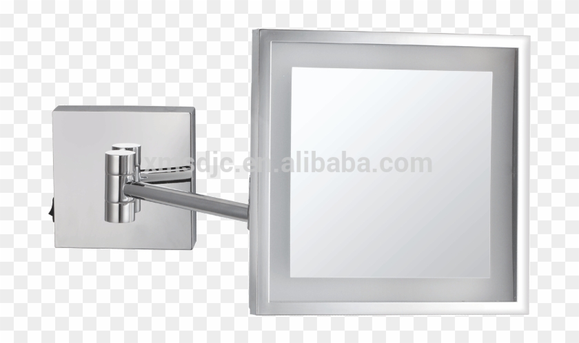 Square Led Bathroom Mirrors Decor Wall Mounted Makeup - Mirror Clipart #3310030