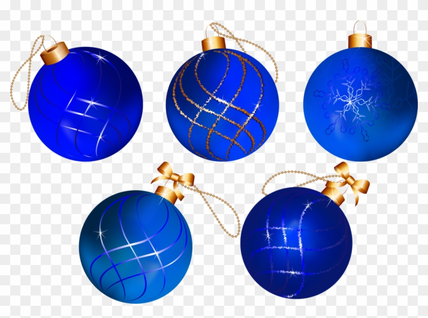 Bolas De Navidad Azules Png - Bolas Navidad Azul Png Clipart #3310400