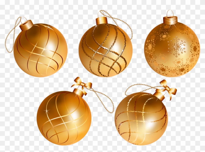 Bolas De Navidad Doradas Png - Bolas De Navidad Doradas Clipart #3310425