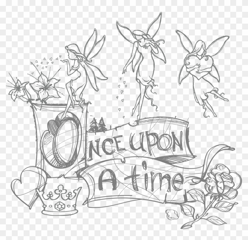 Uncle Kostas, As Everyone Called Him, Had Once Been - Cartoon Fairy Garden Drawing Clipart