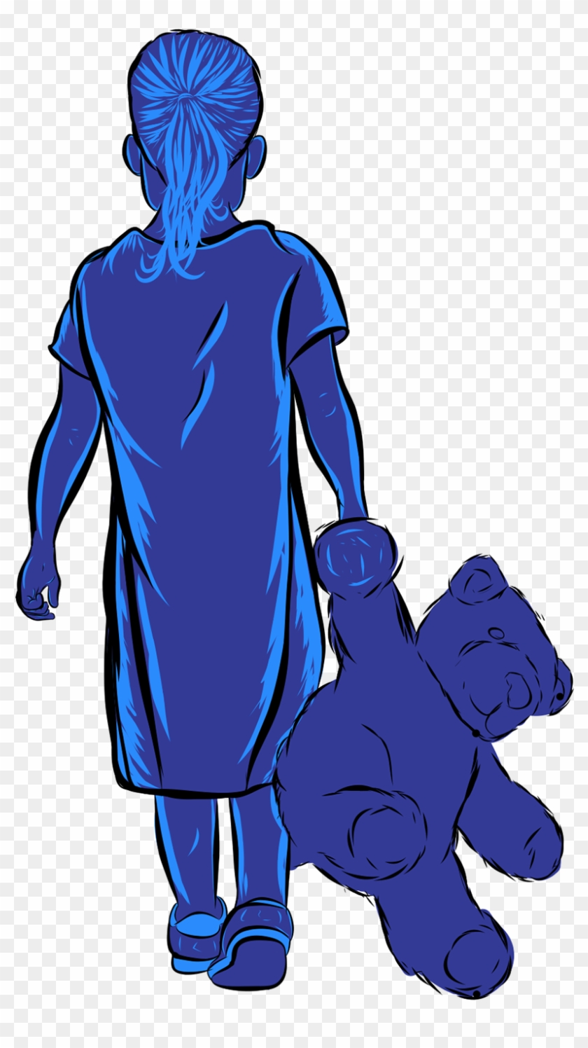 Monster's Hands - Man Leaning On Table Clipart