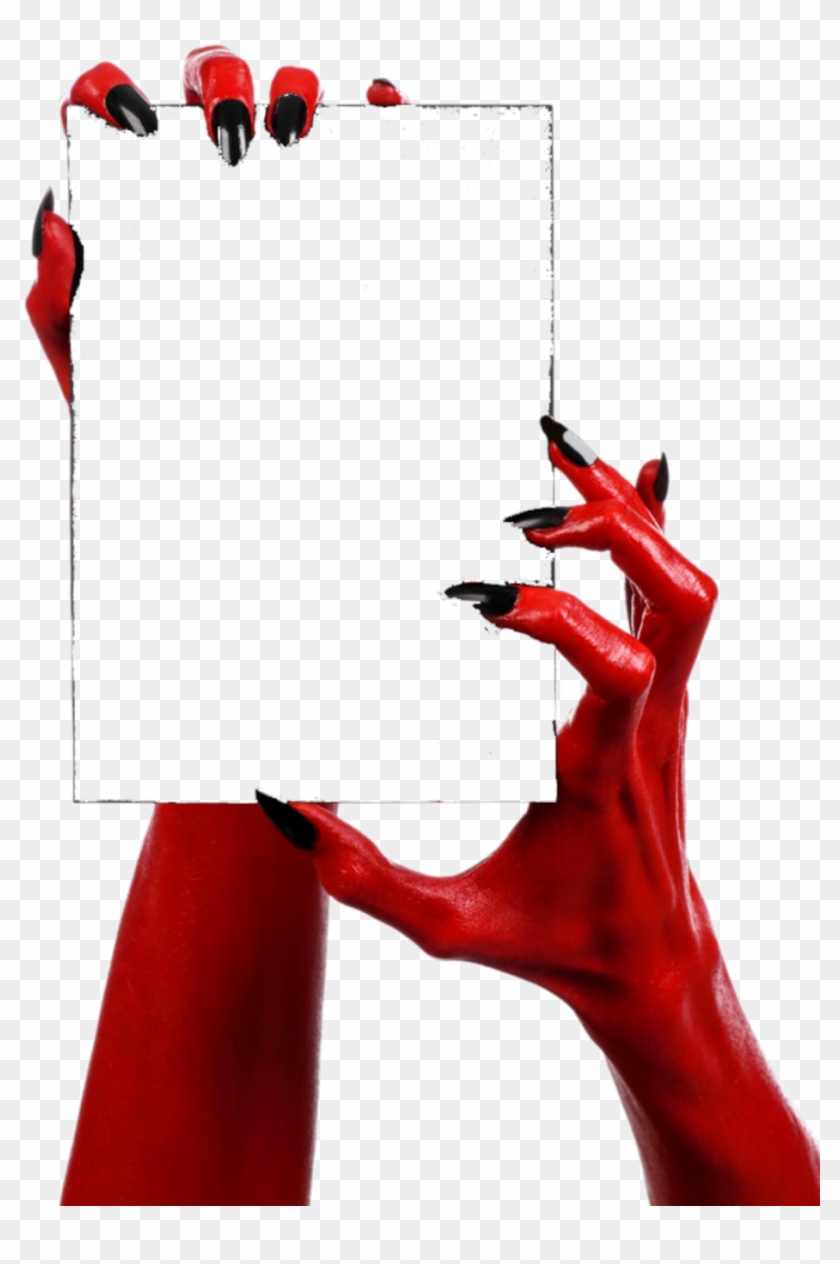 #ftestickers #halloween #devil #evil #hands #red # - Evil Hands Png Clipart