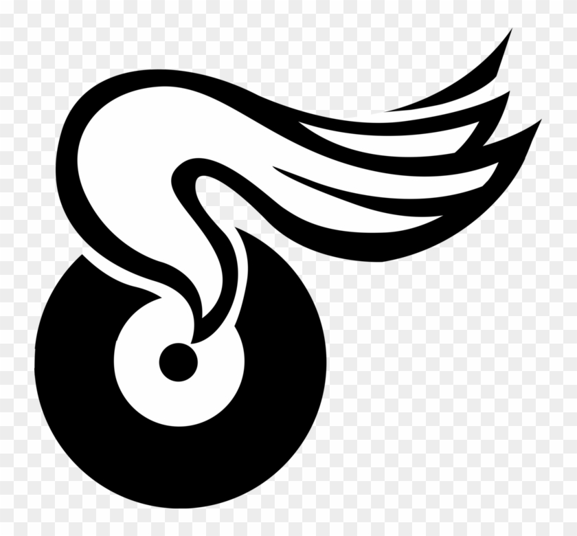 Vector Illustration Of Flying Wheel With Wings Symbol - Wheel With Wings Vector Png Clipart