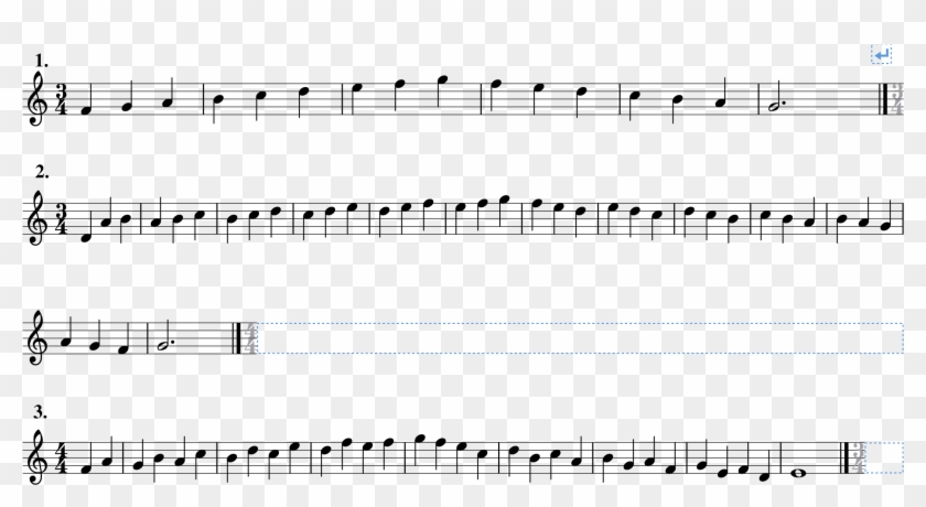 Example With Breaks And Frames - 2 Octaves C Major Scale Bass Clef Clipart