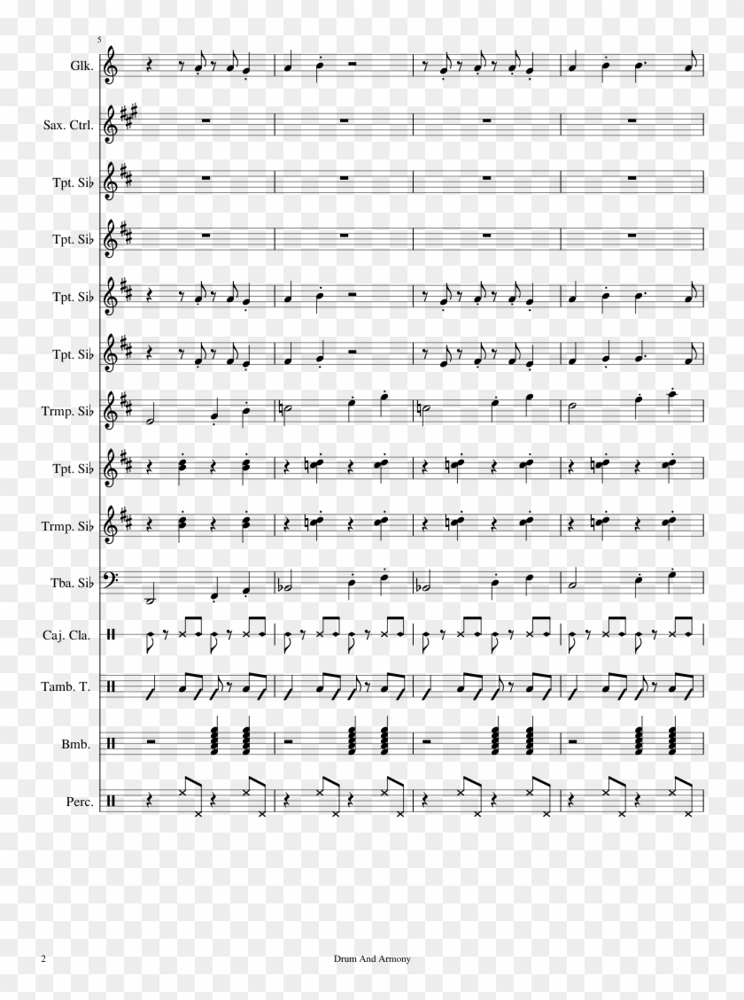 Oye Sheet Music Composed By Brayan Alejandro Arevalo - Sheet Music Clipart #3311931