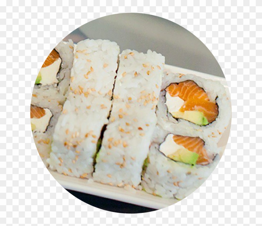 Rainbow Roll - California Roll Clipart