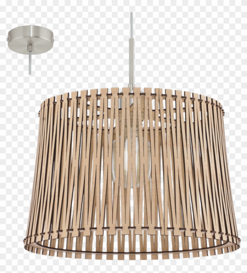 Lampara Colgante En Madera Natural - Lampy Drewniane Leroy Merlin Clipart #3312483
