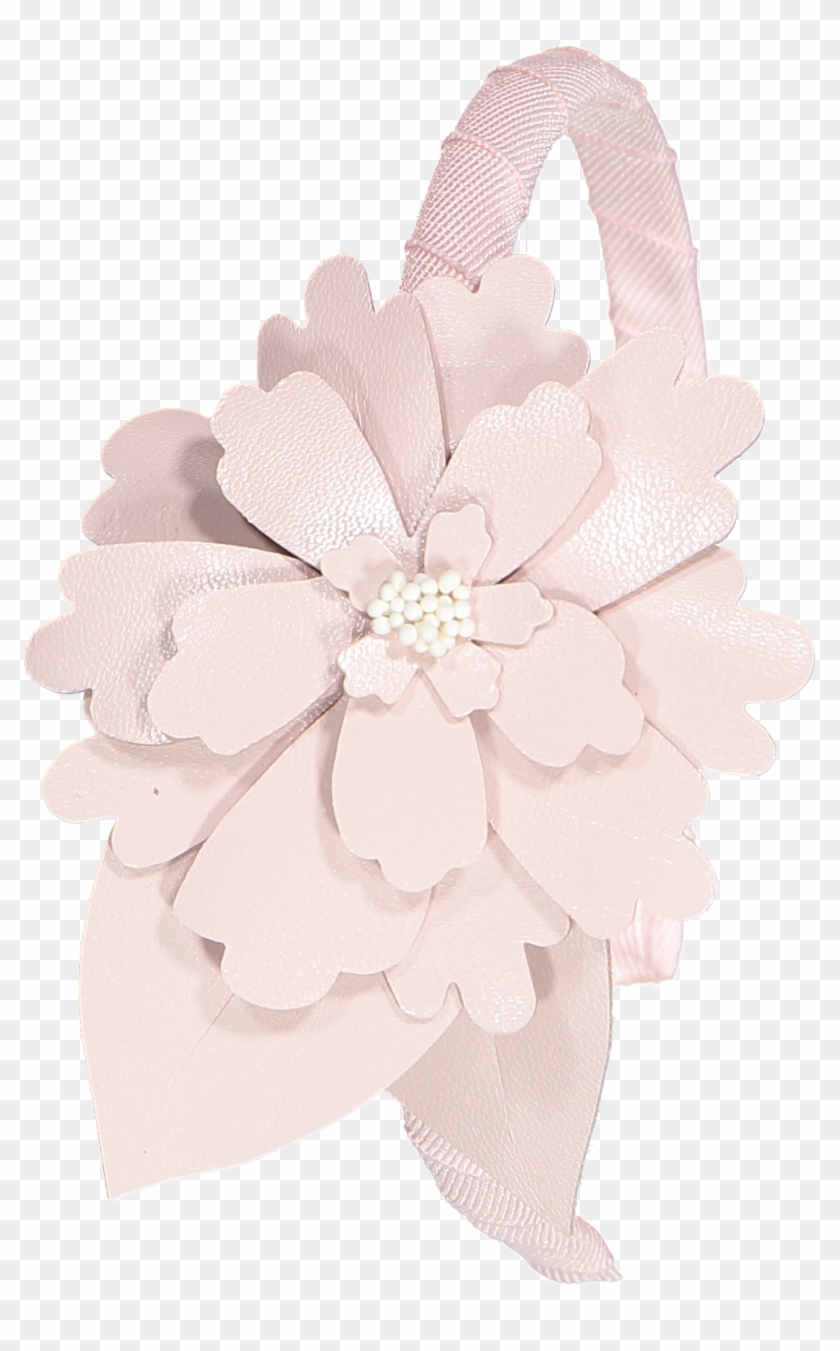 Jasmine Flower Leather Headband Pink - Art Paper Clipart