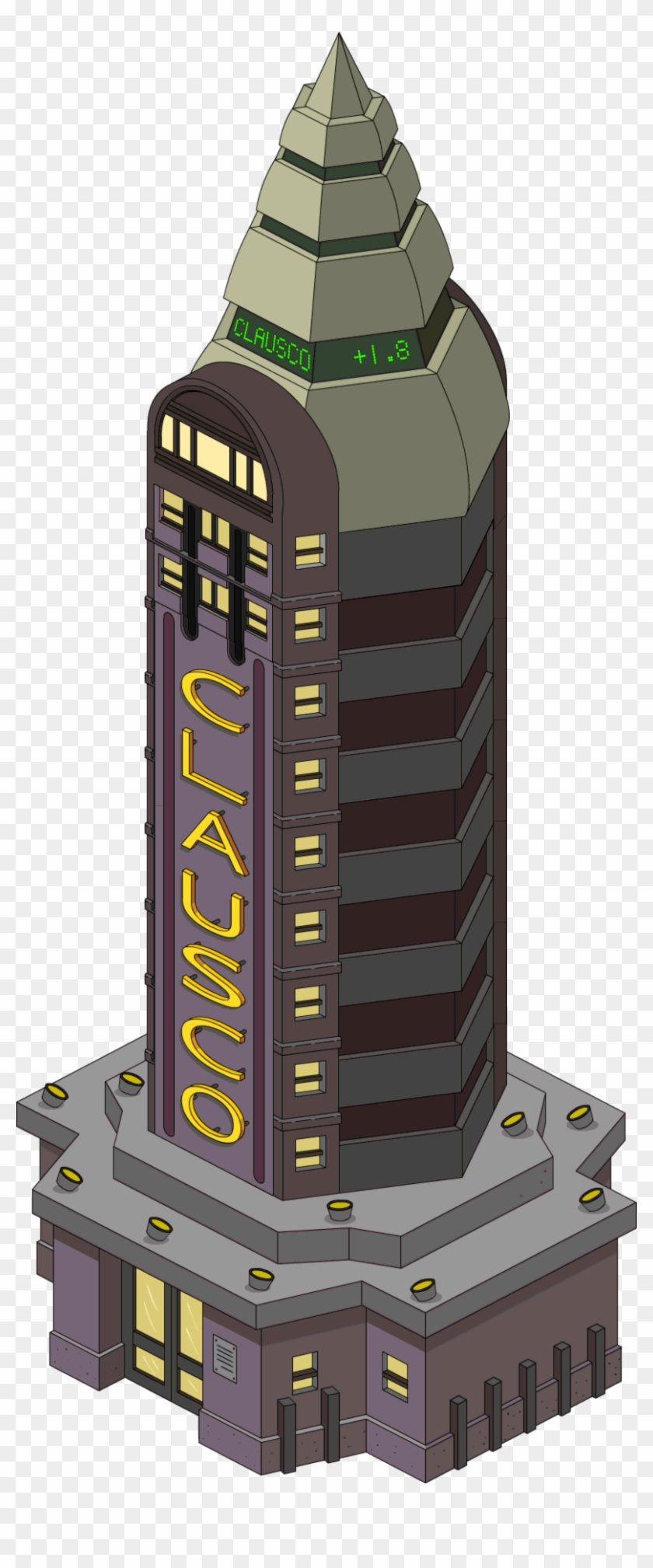Tapped Out Clausco - Tower Block Clipart