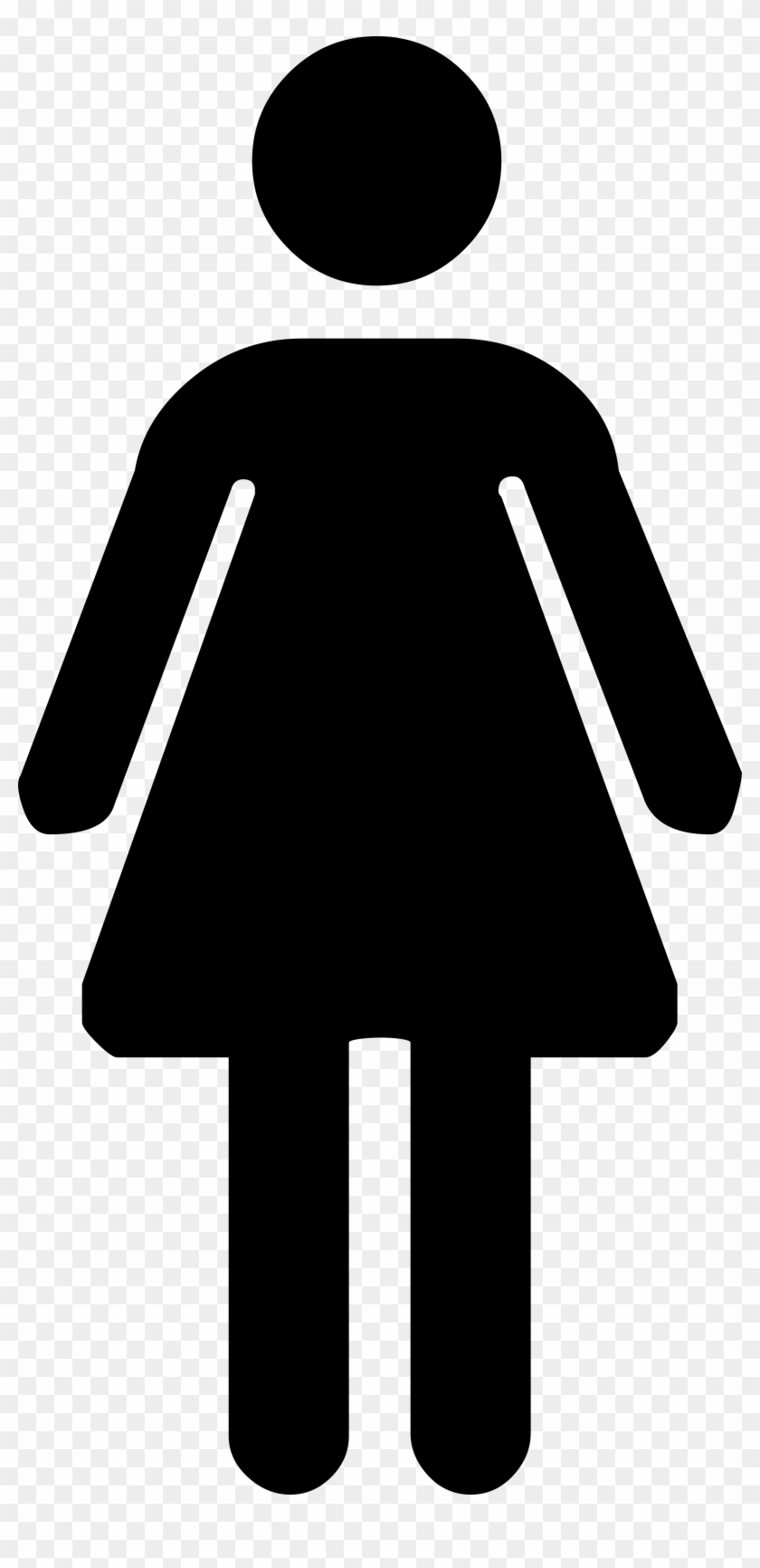 Símbolo Banheiro Feminino, Mulheres - Cool Pictograph Clipart